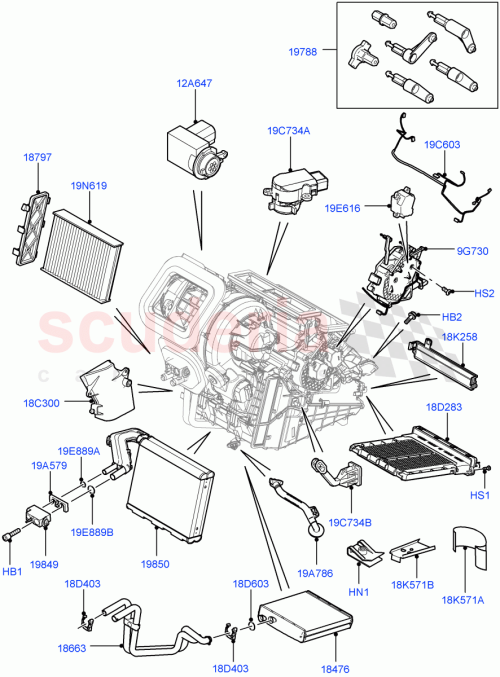 Part Diagram for Land Rover LR003200