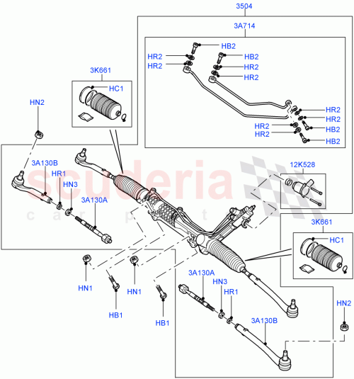 Part Diagram for Land Rover QFW000050