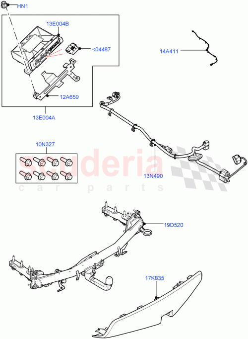 Part Diagram for Land Rover VPLCT0283