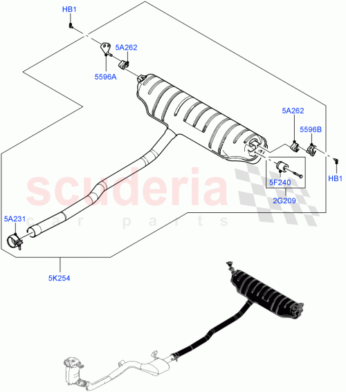 Part Diagram for Land Rover LR129584