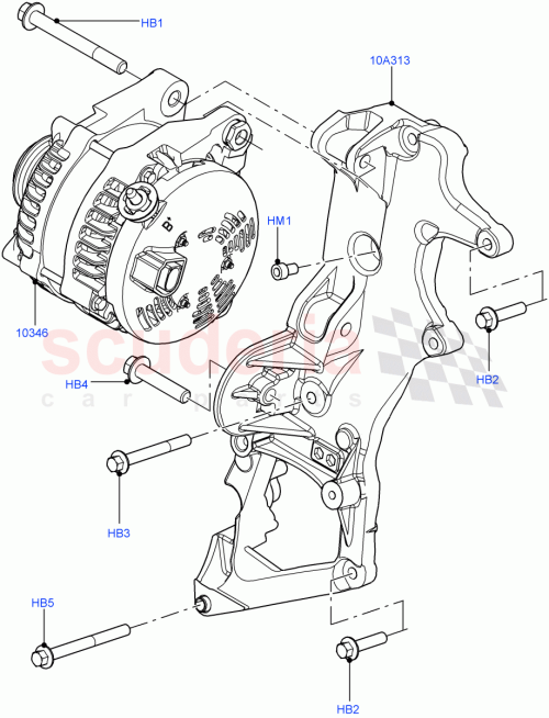 Part Diagram for Land Rover LR028857