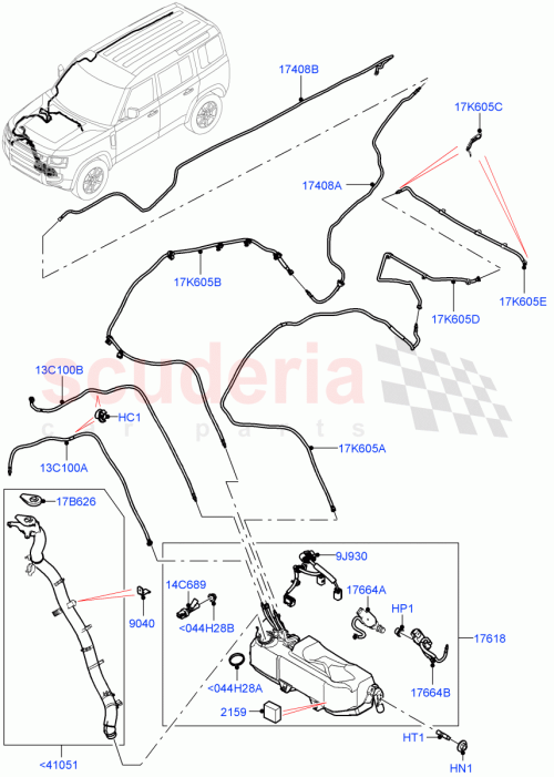 Part Diagram for Land Rover LR154731
