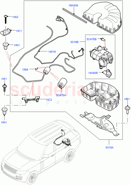 Part Diagram for Land Rover LR052962