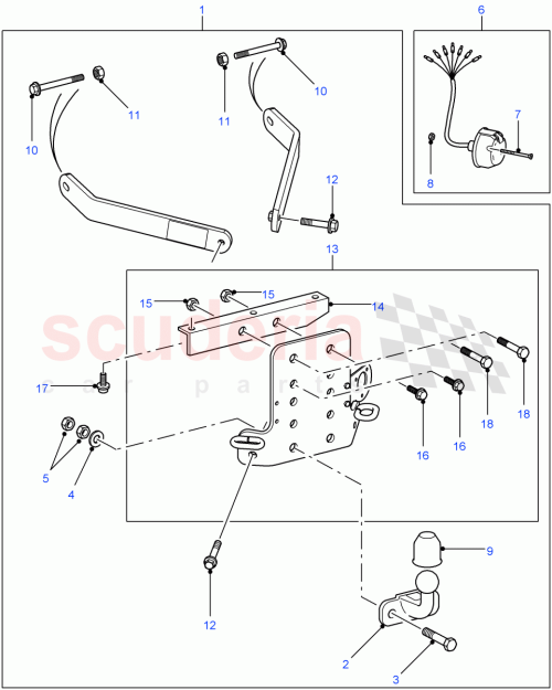 Part Diagram for Land Rover KNL100010