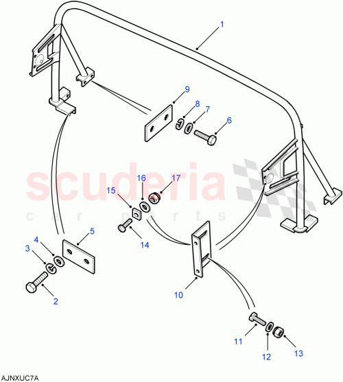 Part Diagram for Land Rover MTC5519