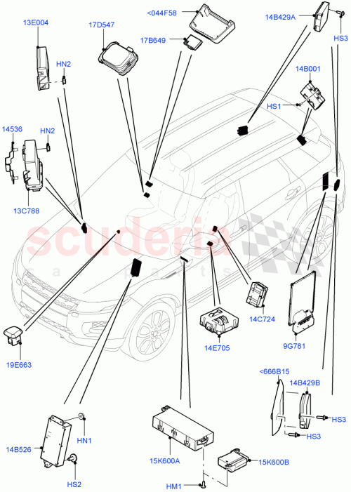 Part Diagram for Land Rover LR025888