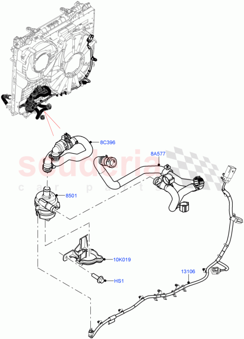 Part Diagram for Land Rover LR156122