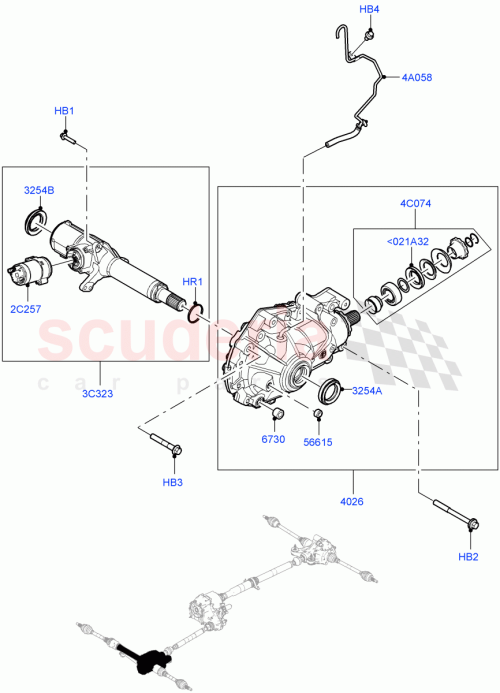 Part Diagram for Land Rover LR154004