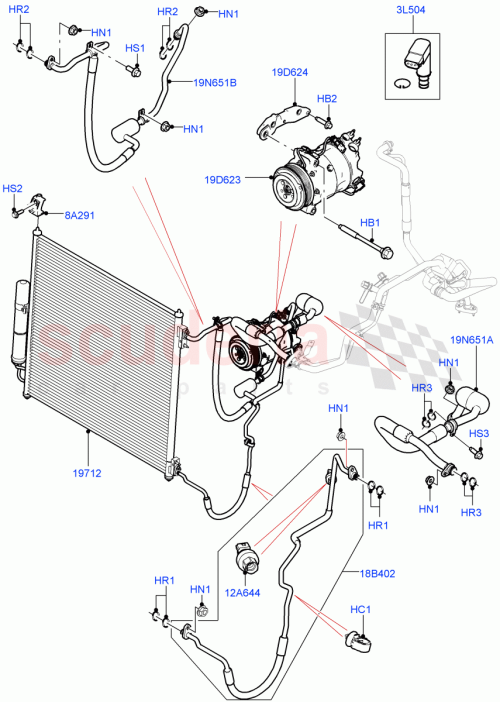 Part Diagram for Land Rover LR072183