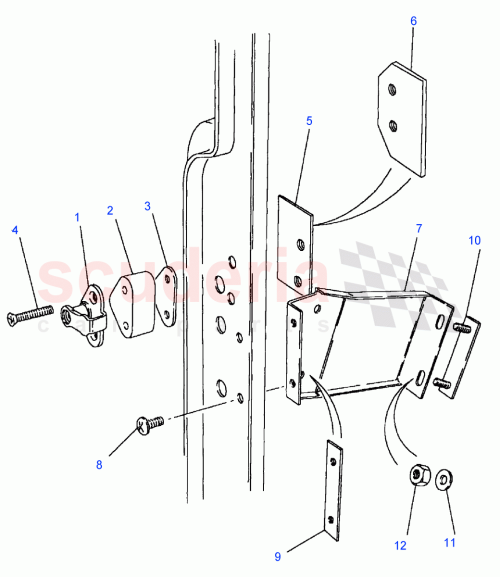 Part Diagram for Land Rover MWC1736