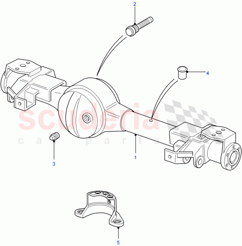 Part Diagram for Land Rover TYB500120