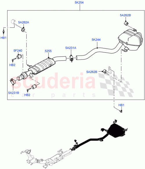 Part Diagram for Land Rover LR128630