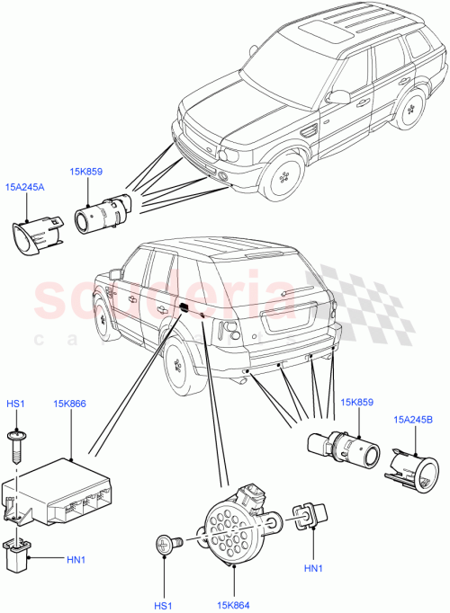 Part Diagram for Land Rover CZK3264L
