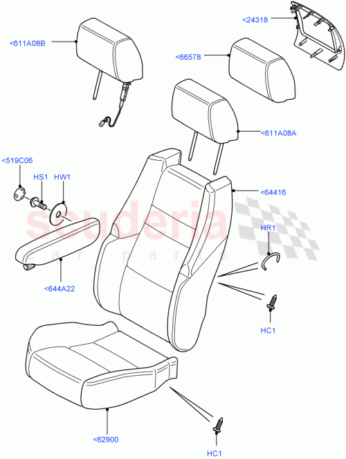 Part Diagram for Land Rover LR024824