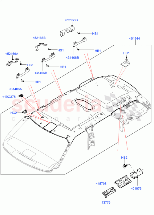 Part Diagram for Land Rover LR148374