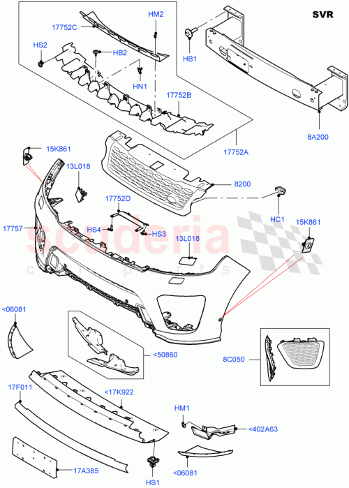 Part Diagram for Land Rover LR117830