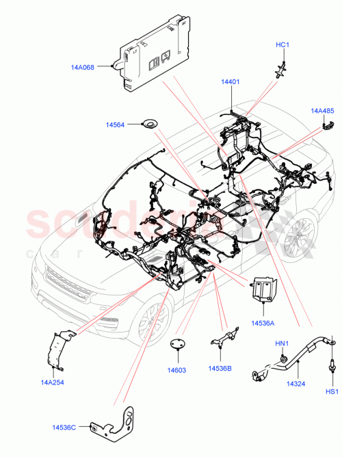 Part Diagram for Land Rover LR146695