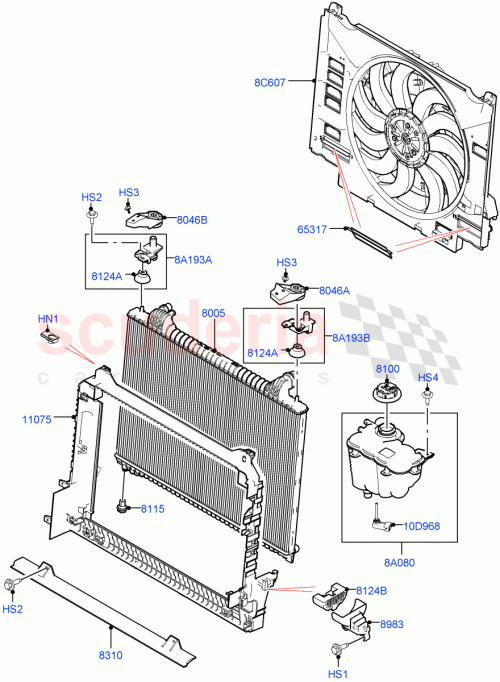 Part Diagram for Land Rover LR116278