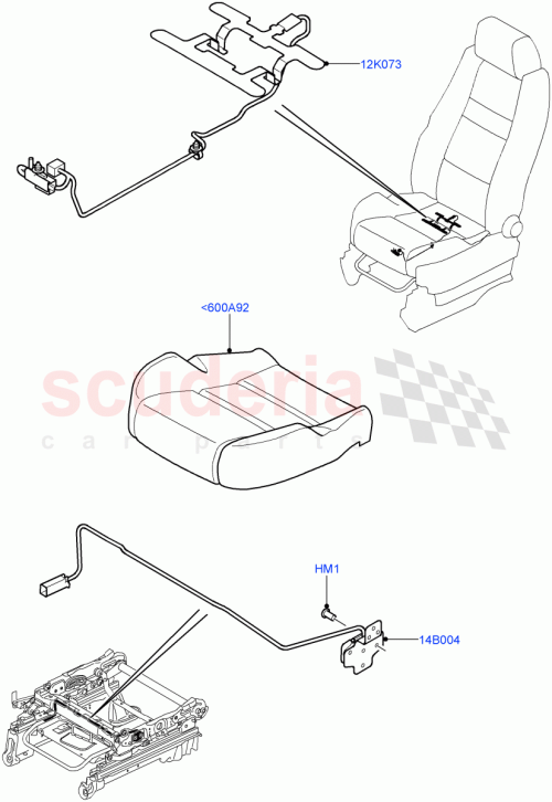 Part Diagram for Land Rover HYQ500030