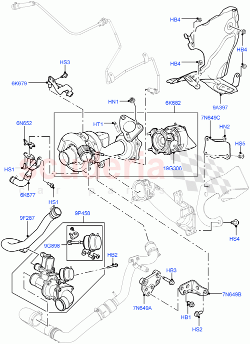 Part Diagram for Land Rover LR043998