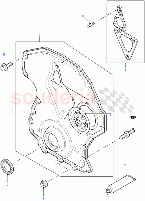 Part Diagram for Land Rover LR005625