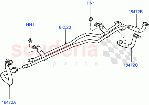 Part Diagram for Land Rover PFV500270