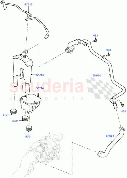 Part Diagram for Land Rover LR038611