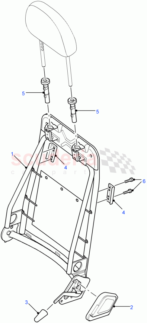Part Diagram for Land Rover MWC7636