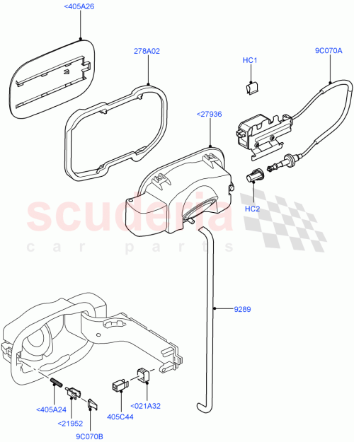 Part Diagram for Land Rover BZX500010