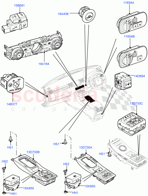 Part Diagram for Land Rover LR029901