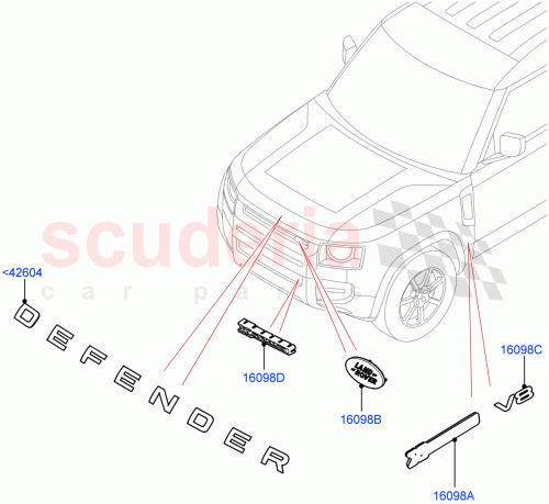 Part Diagram for Land Rover LR161131