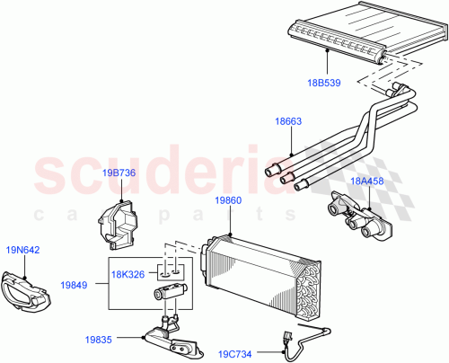 Part Diagram for Land Rover JTF500080