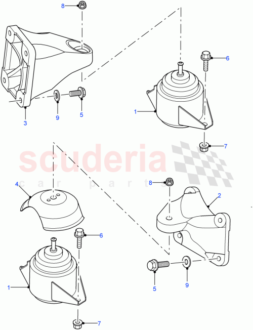 Part Diagram for Land Rover KKU500830
