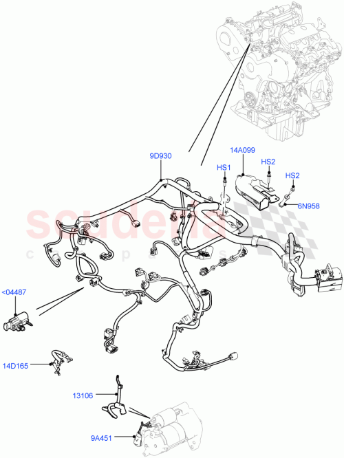 Part Diagram for Land Rover LR053136