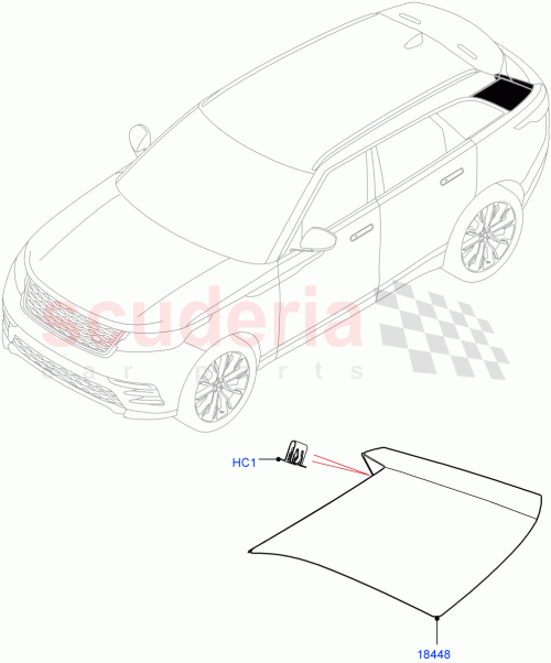 Part Diagram for Land Rover LR092713