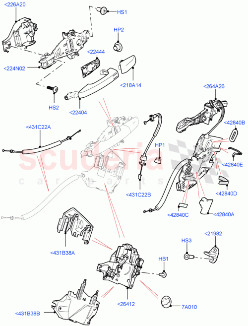 Part Diagram for Land Rover LR125222
