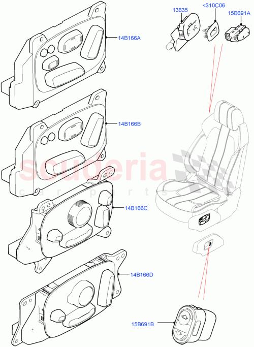 Part Diagram for Land Rover LR042334