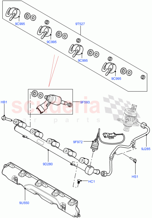 Part Diagram for Land Rover LR010767
