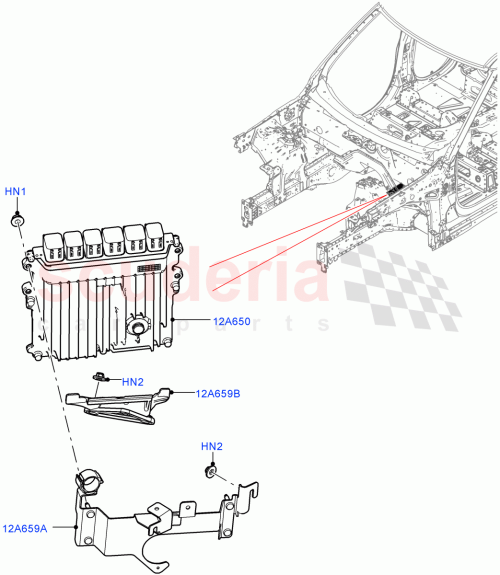 Part Diagram for Land Rover LR147013