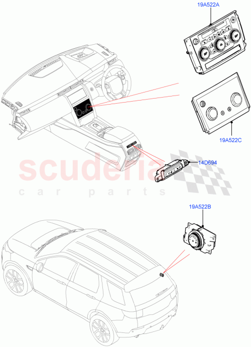 Part Diagram for Land Rover LR135134