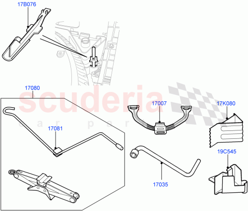 Part Diagram for Land Rover KAU000021