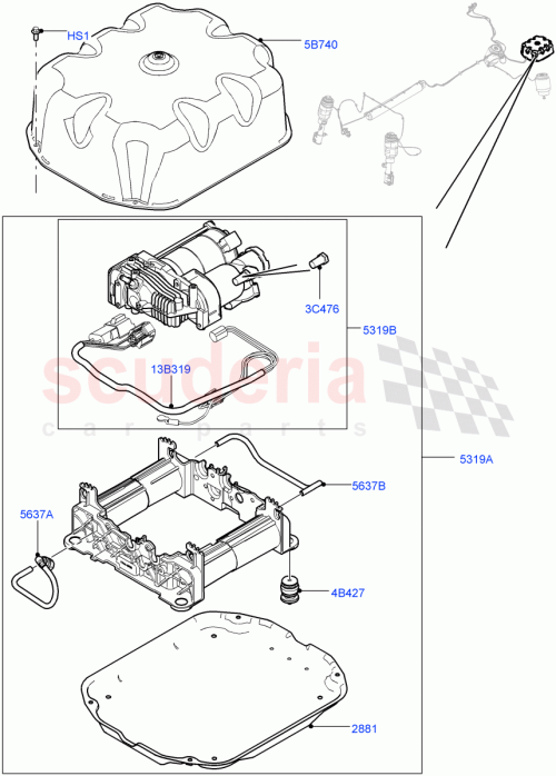 Part Diagram for Land Rover LR038112