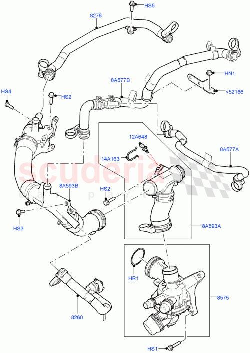 Part Diagram for Land Rover LR121758
