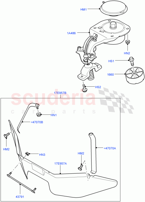 Part Diagram for Land Rover RYH500420