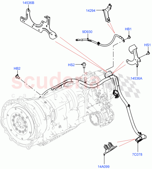 Part Diagram for Land Rover LR145412