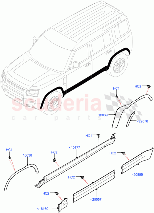 Part Diagram for Land Rover LR146215