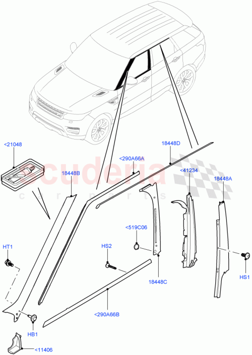 Part Diagram for Land Rover LR056518