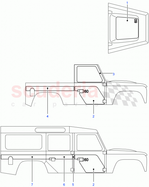 Part Diagram for Land Rover LR012060
