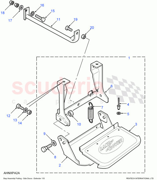 Part Diagram for Land Rover MXC1624