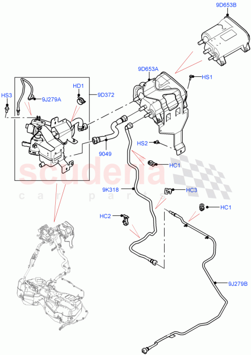 Part Diagram for Land Rover LR141426